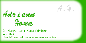 adrienn homa business card